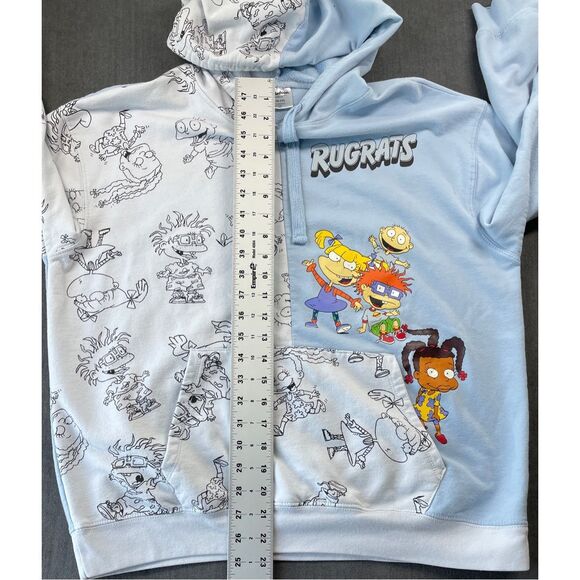 Nickelodeon Rugrats Hoodie Youth XL Blue Cartoon Graphic 90s Nostalgia Pullover - Picture 7 of 9